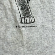 J- Vintage '93 Nashville HEP Cat Are You Fixed? Cat Graphic Made In USA Single Stitch Tee - L