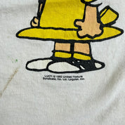 Vintage 90s Peanuts Lucy I Love Mankind Graphic Made In USA Single Stitch Tee - XL