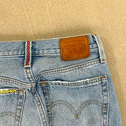 F- HOM PEACE Levi's 501 S Reworked Custom Jeans