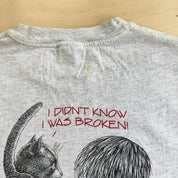 J- Vintage '93 Nashville HEP Cat Are You Fixed? Cat Graphic Made In USA Single Stitch Tee - L