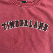 Vintage 90s Timberland Chenille Arched Text Crewneck - L