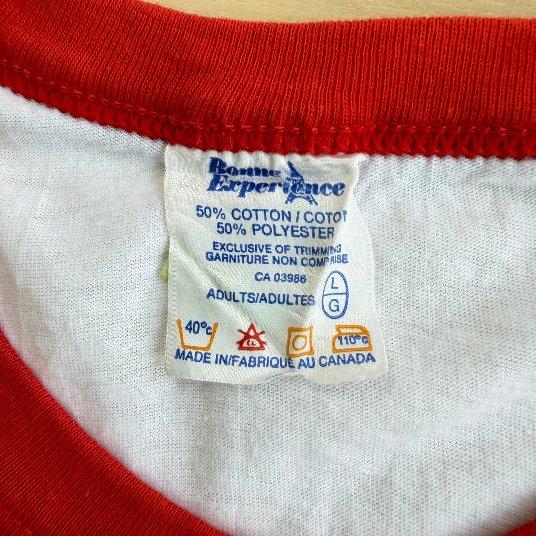 J- Vintage Disney Mickey Mouse Royal American Mounted Police Graphic Raglan Tee - L (fits M)