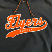 Vintage 90s Philadelphia Flyers NHL Starter Chenille Text Hoodie - XL