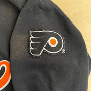 Vintage 90s Philadelphia Flyers NHL Starter Chenille Text Hoodie - XL