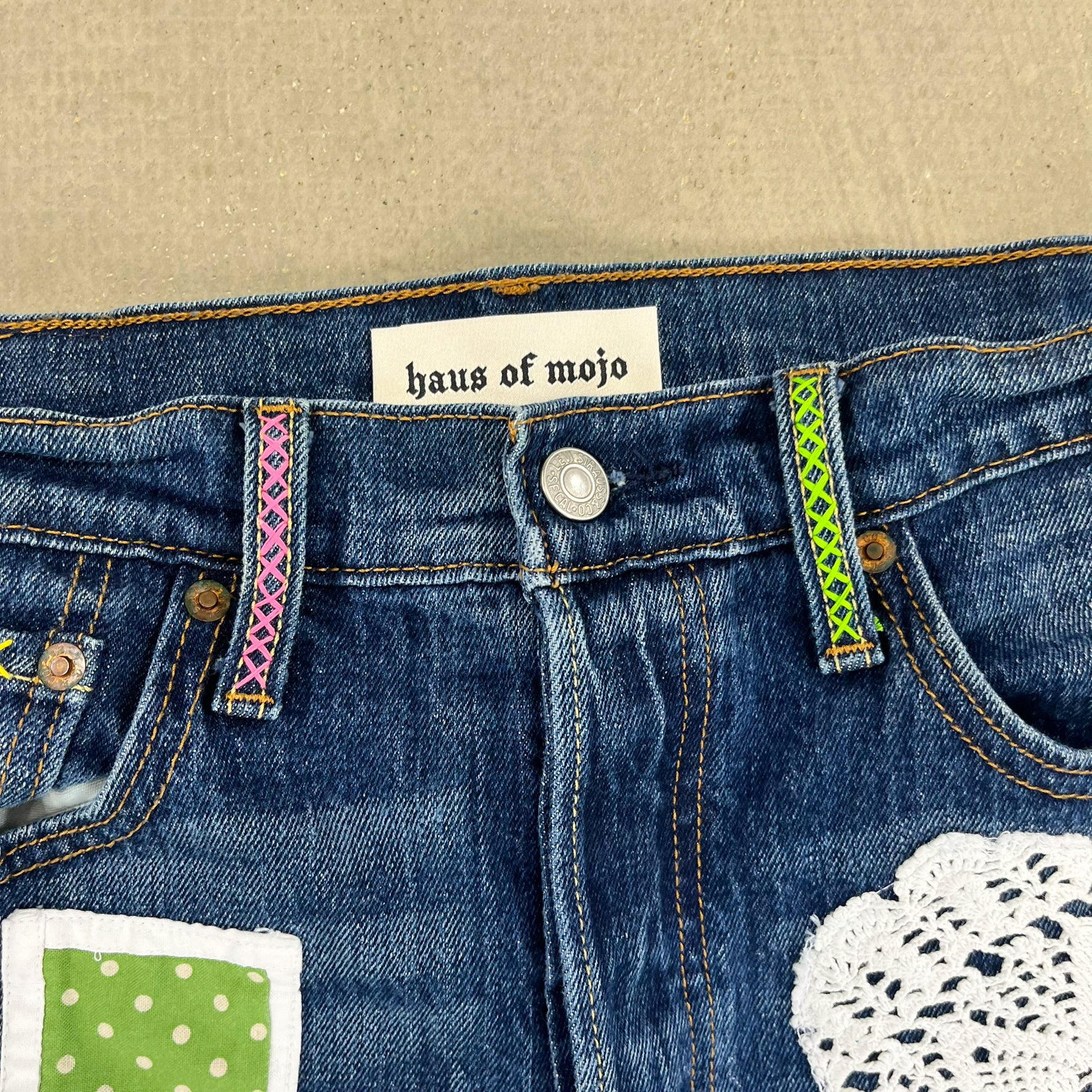 F- HOM LOVE Levi's 501 S Reworked Custom Jeans