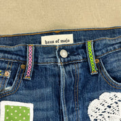F- HOM LOVE Levi's 501 S Reworked Custom Jeans