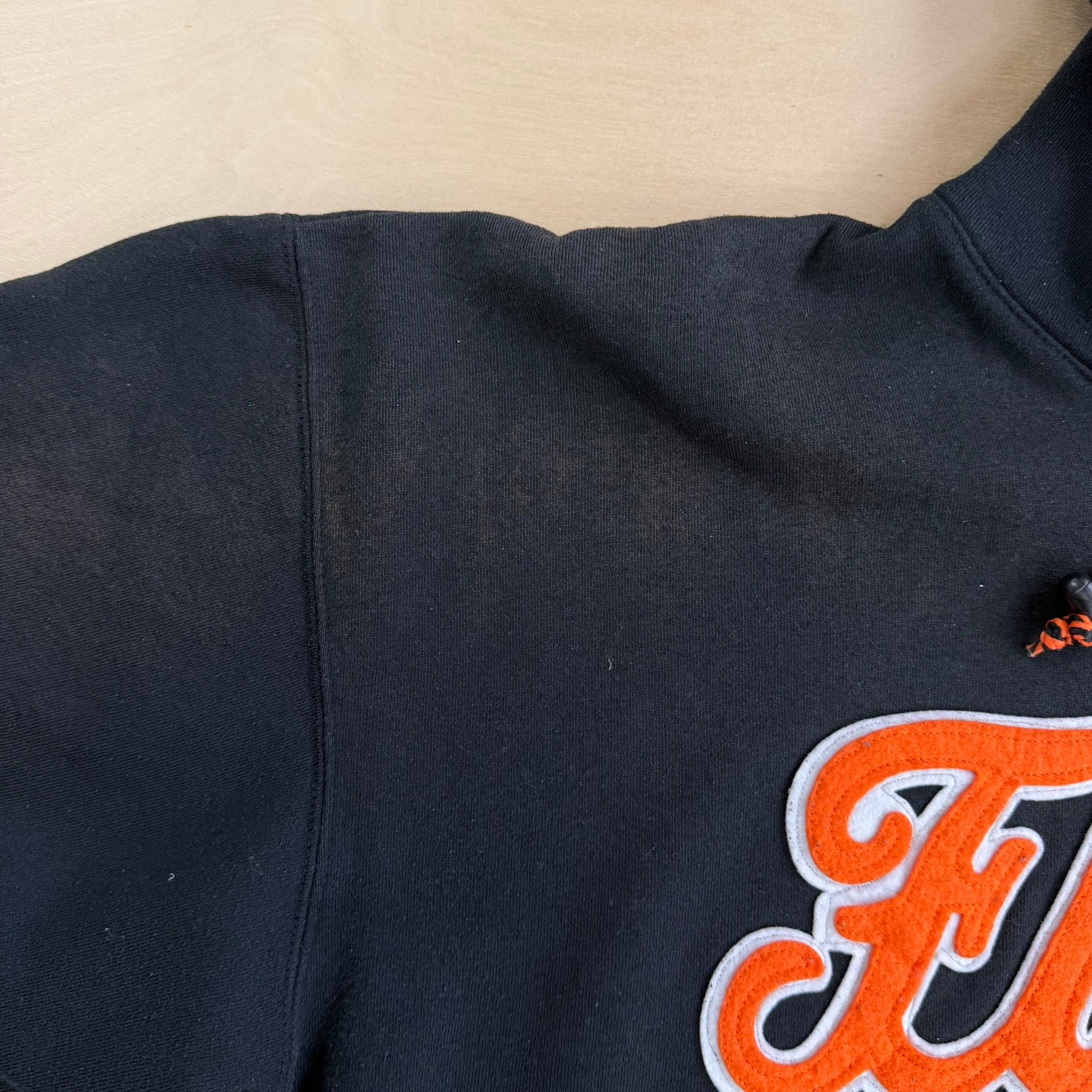 Vintage 90s Philadelphia Flyers NHL Starter Chenille Text Hoodie - XL