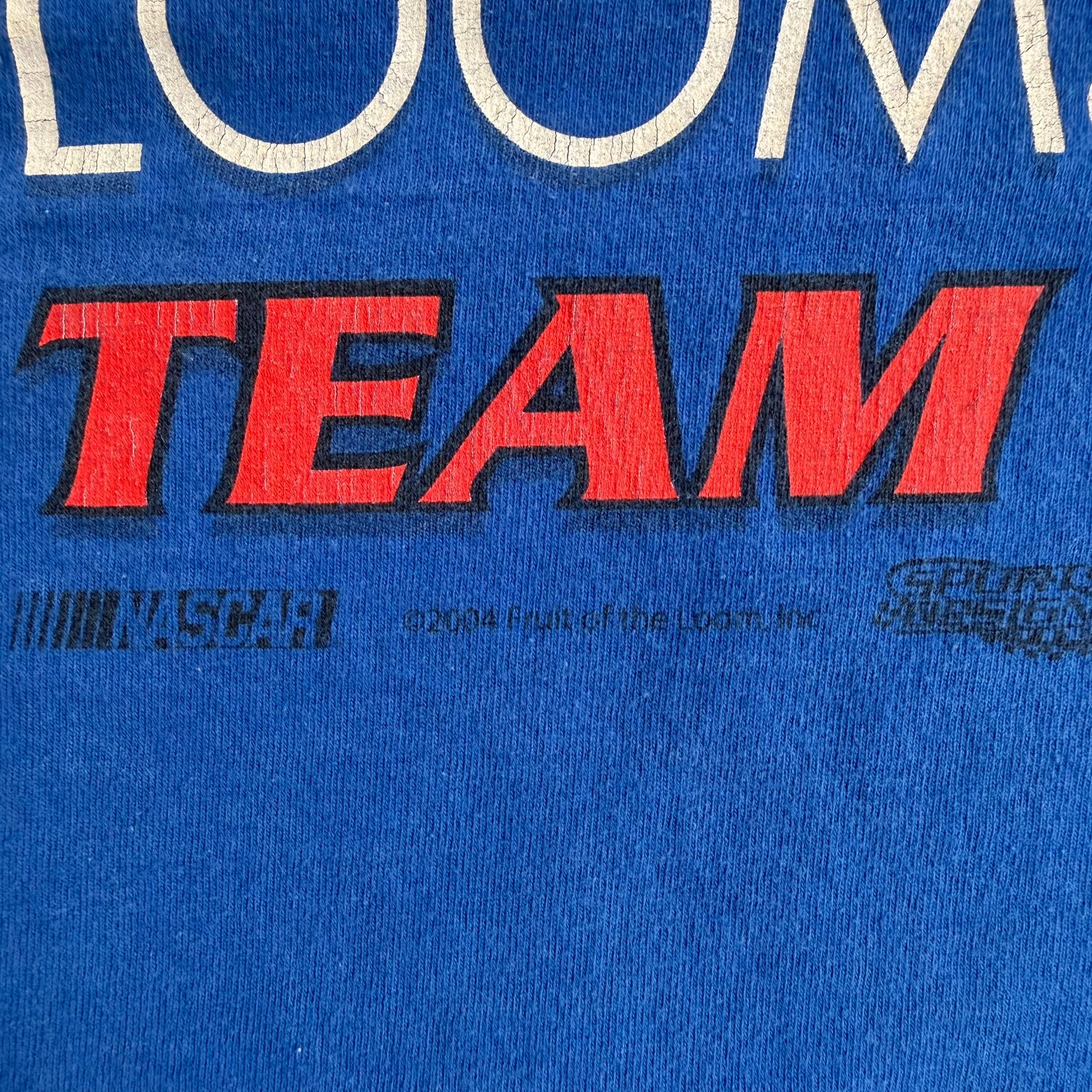 J- Vintage '04 Nascar Robby Gordon Fruit Of The Loom Racing Team Car Graphic Tee - XL