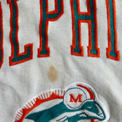 Vintage 90s Miami Dolphins NFL Starter Embroidered Logo & Text Crewneck - XL