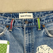 F- HOM LOVE Orange Tab Levi's 550 Reworked Custom Jeans