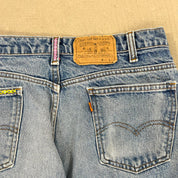 F- HOM LOVE Orange Tab Levi's 550 Reworked Custom Jeans