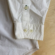 J- Vintage 90s Tommy Hilfiger Embroidered Crests White Button Down Shirt - XL