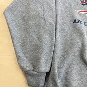 Vintage '02 Logo Athletic NFL Super Bowl 36 Patriots Vs Rams Graphic Crewneck - L