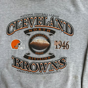 Vintage 90s Cleveland Browns NFL Lee Graphic Text & Logo Crewneck - M