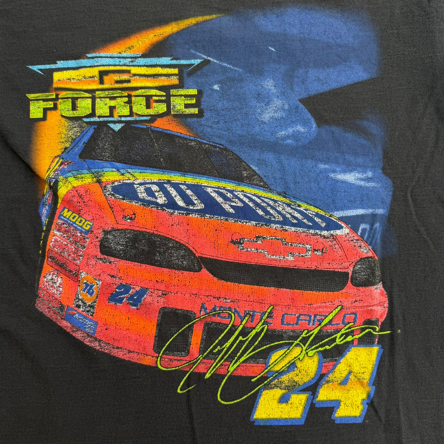 J- Vintage '99 Nascar Jeff Gordon G Force Graphic Made In USA Tee - S
