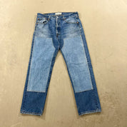F- HOM Double Knees Levi's 501 Reworked Custom Jeans