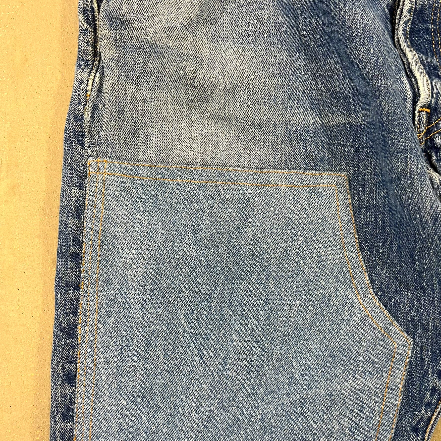 F- HOM Double Knees Levi's 501 Reworked Custom Jeans