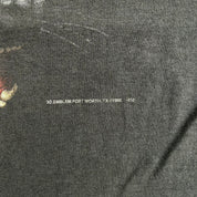 J- Vintage '92 Harley Davidson 3D Emblem Wolf Graphic Made In USA Single Stitch Tee - XL