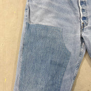 F- HOM Double Knees Levi's 501 Reworked Custom Jeans
