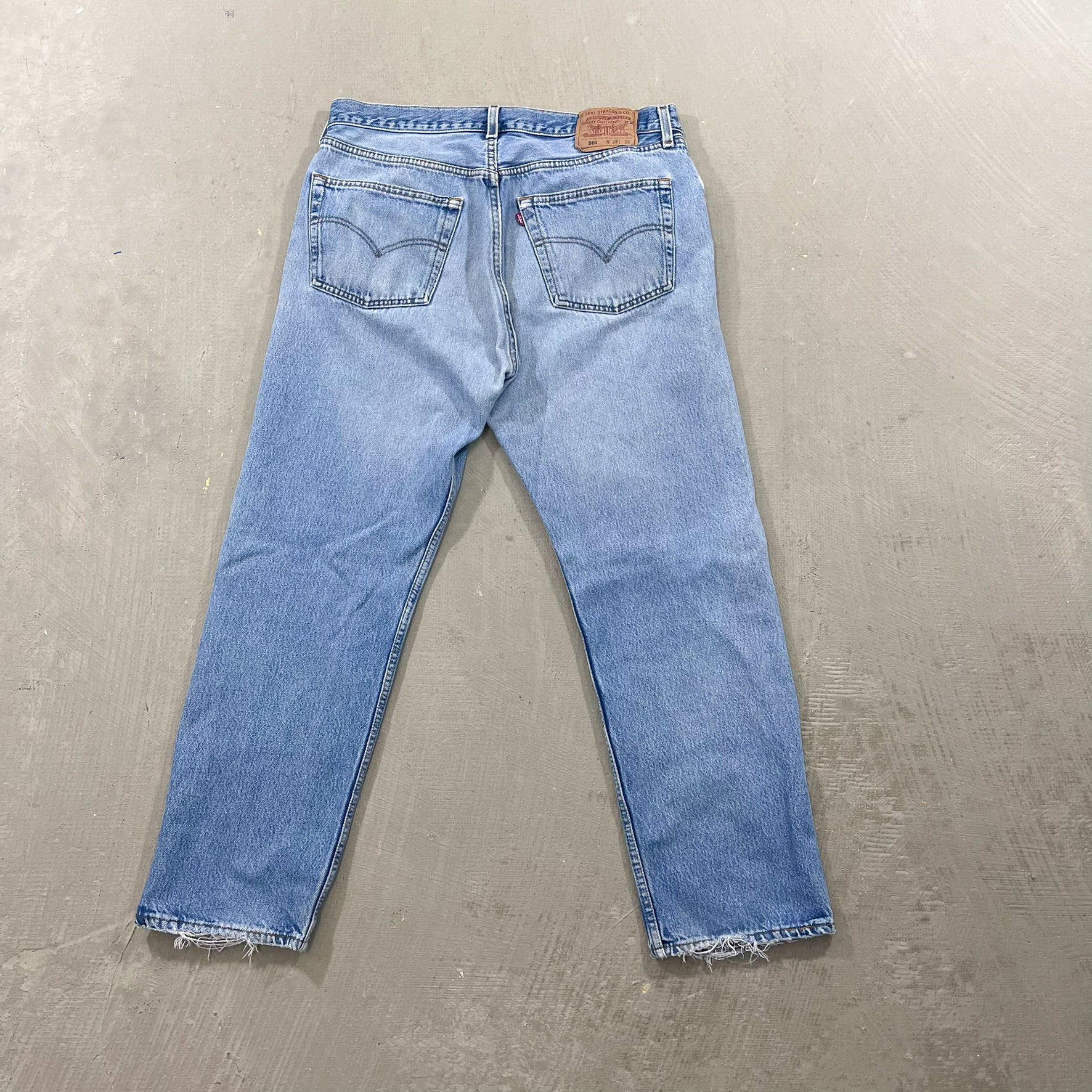 F- HOM Double Knees Levi's 501 Reworked Custom Jeans