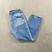 F- HOM Double Knees Levi's 501 Reworked Custom Jeans