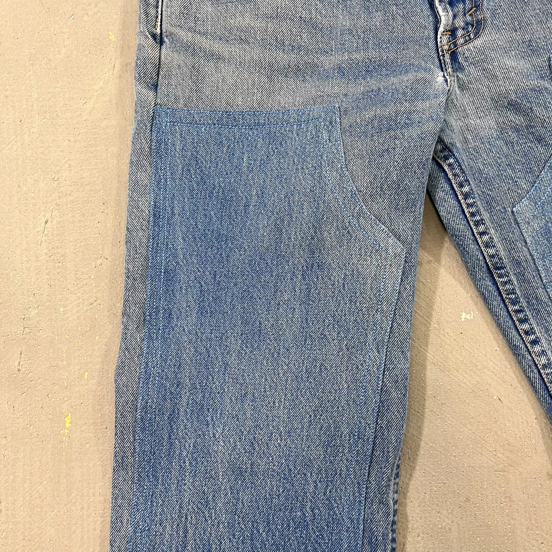F- HOM Double Knees Levi's 501 Reworked Custom Jeans