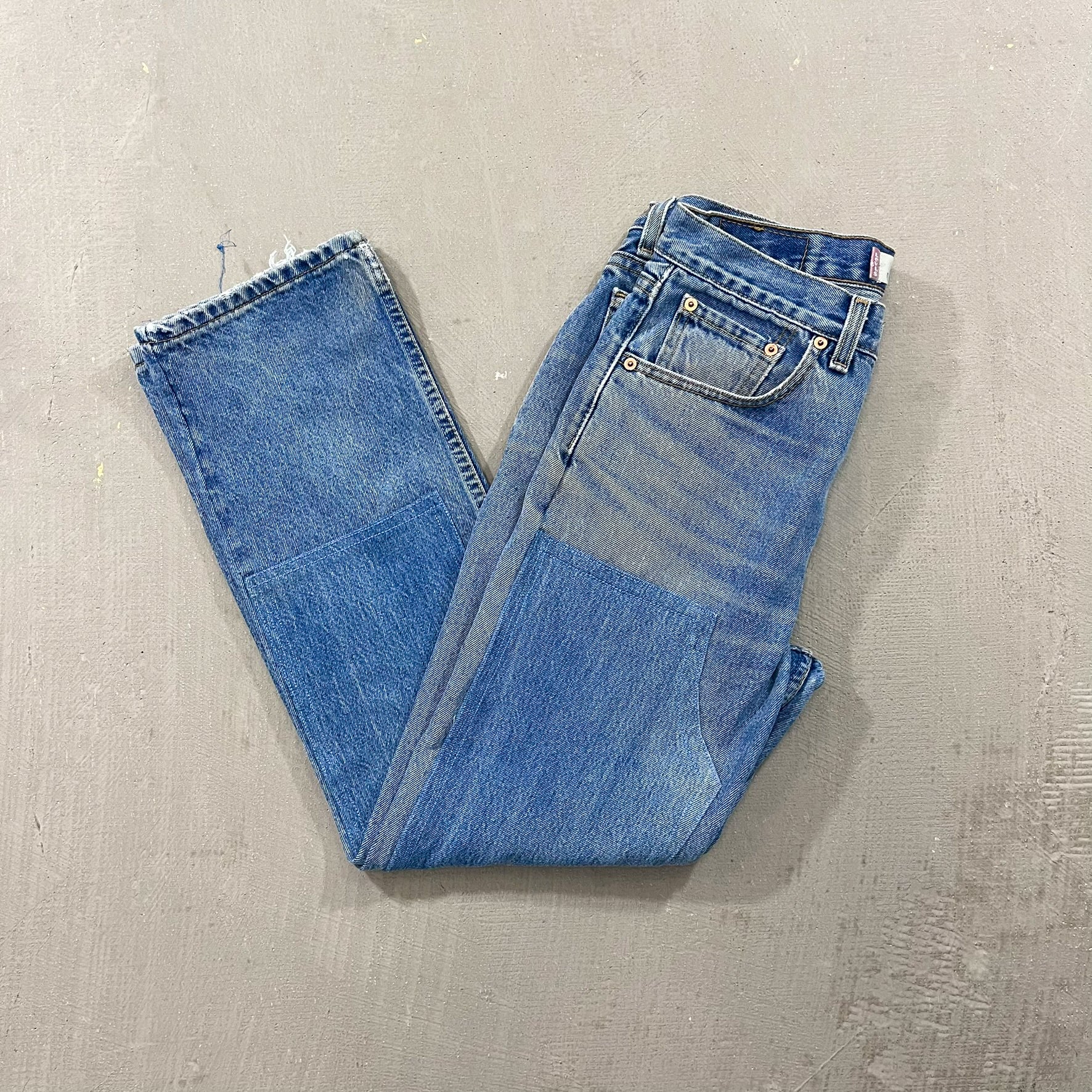 F- HOM Double Knees Levi's 501 Reworked Custom Jeans