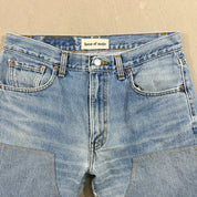 F- HOM Double Knees Levi's 510 Reworked Custom Jeans