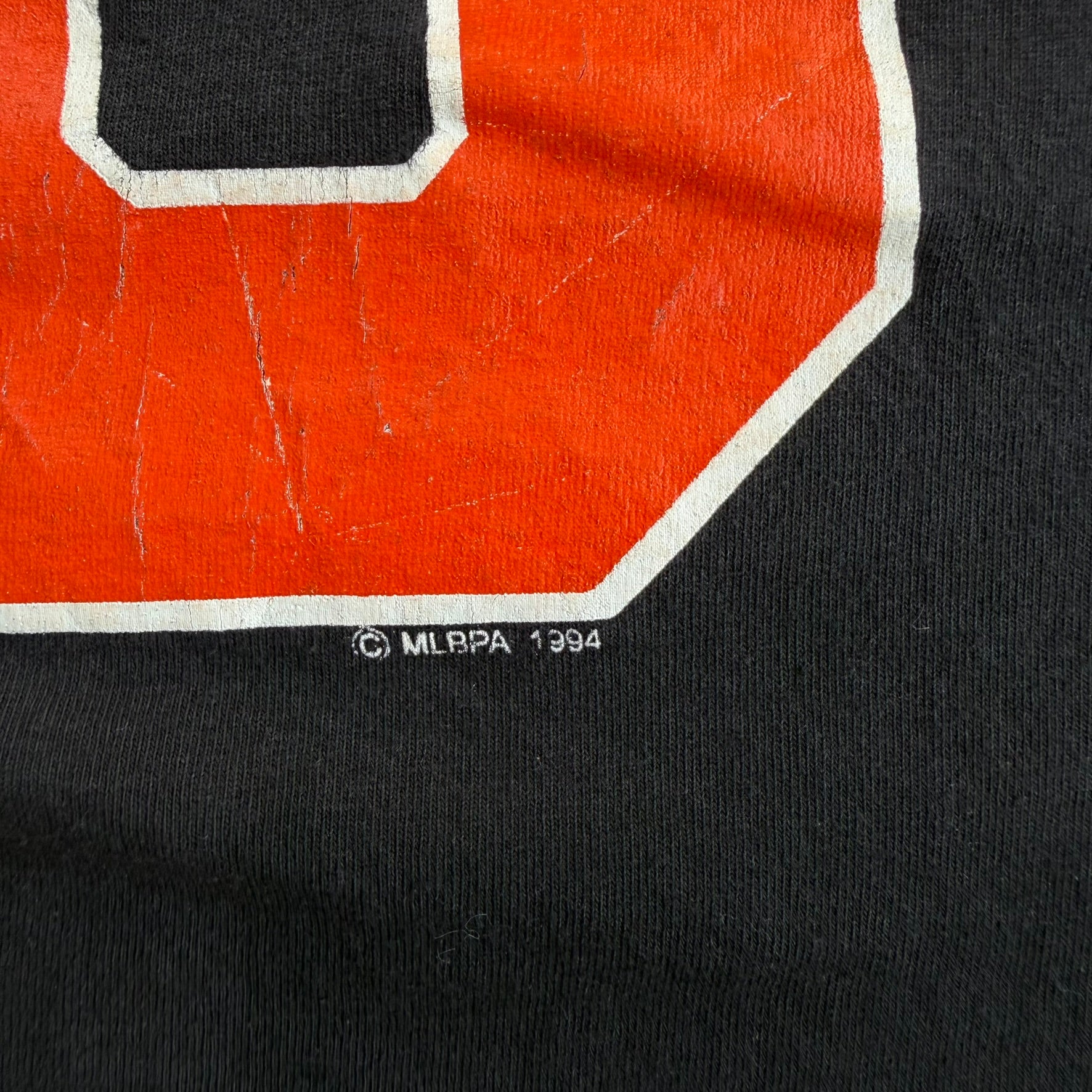 J- Vintage '94 Baltimore Orioles Cal Ripken MLB Graphic Made In USA Single Stitch Tee - L
