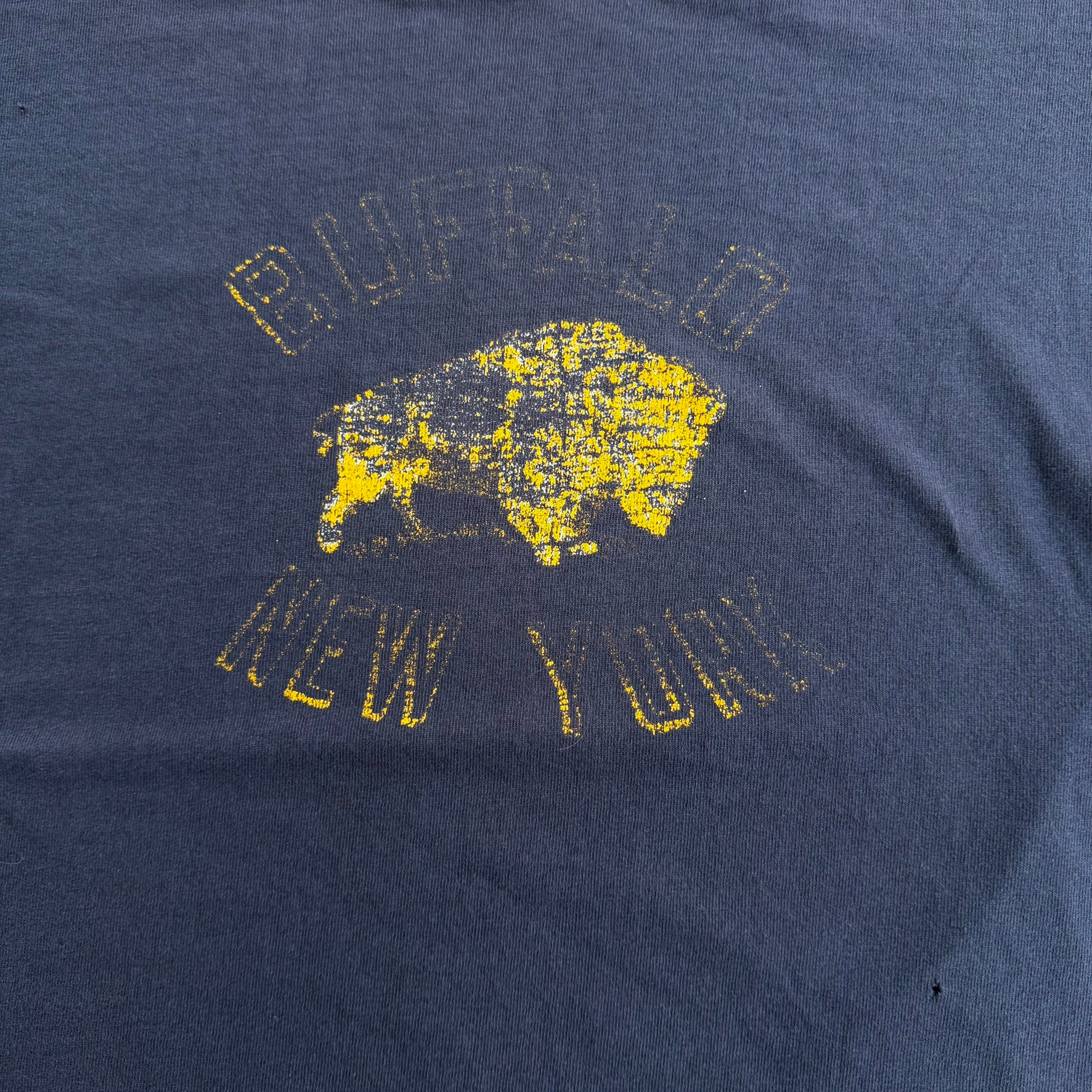 J- Vintage 80s Champion Buffalo New York Graphic Made In USA Single Stitch Tee - XL