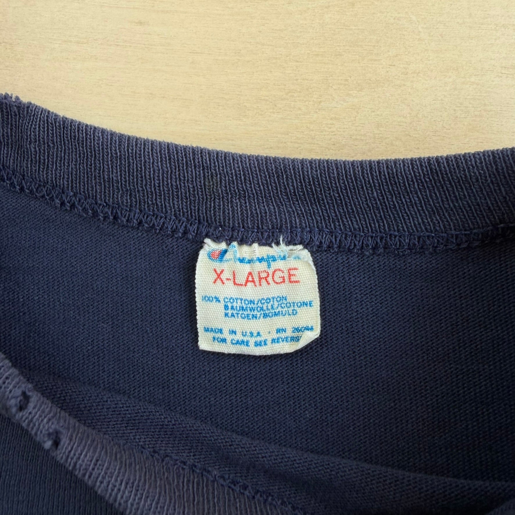 J- Vintage 80s Champion Buffalo New York Graphic Made In USA Single Stitch Tee - XL