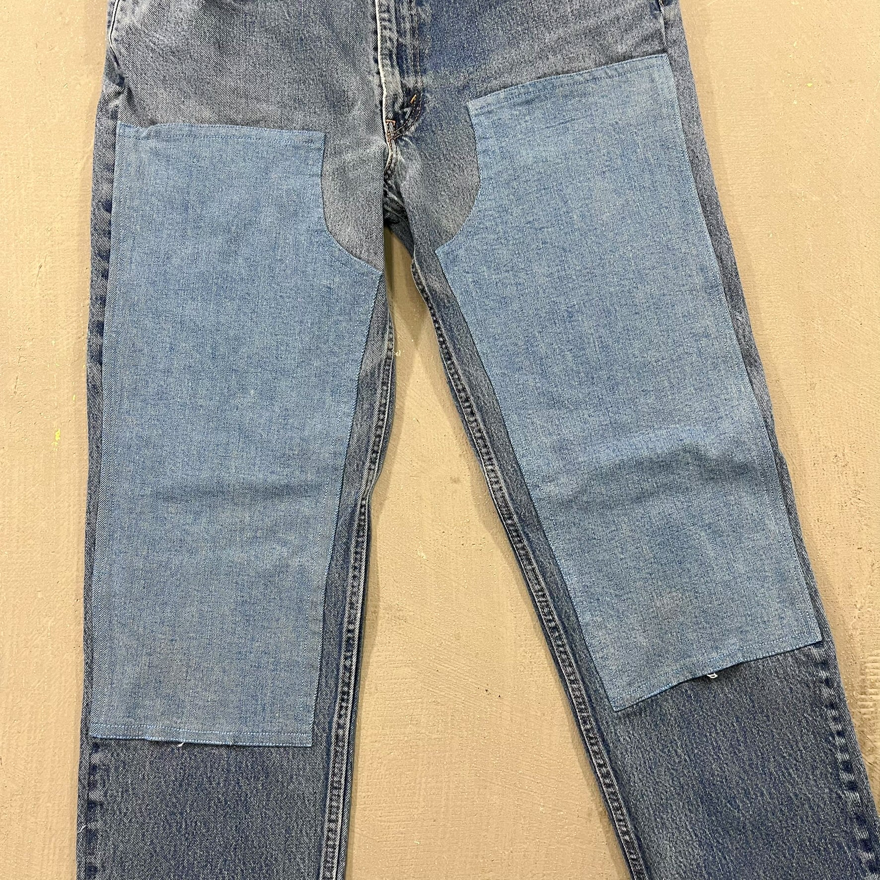 F- HOM Double Knees Levi's 550 Reworked Custom Jeans