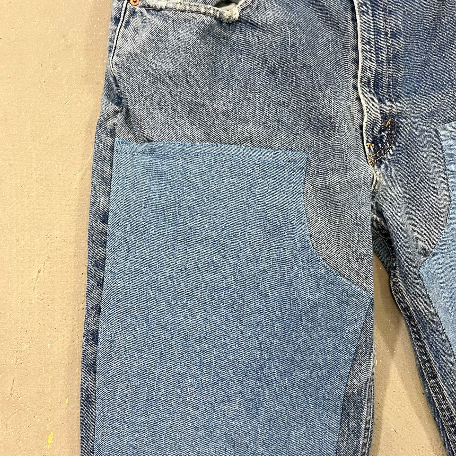 F- HOM Double Knees Levi's 550 Reworked Custom Jeans