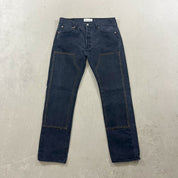 F- HOM Double Knees Levi's 501 Reworked Custom Jeans