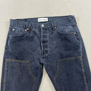 F- HOM Double Knees Levi's 501 Reworked Custom Jeans