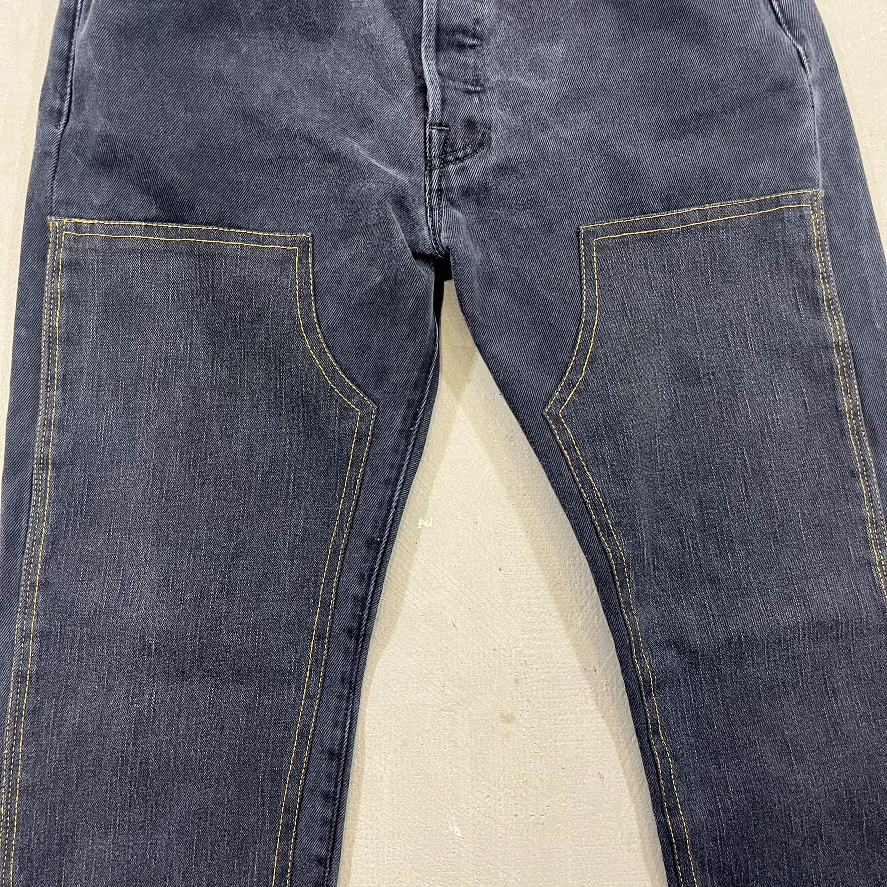 F- HOM Double Knees Levi's 501 Reworked Custom Jeans