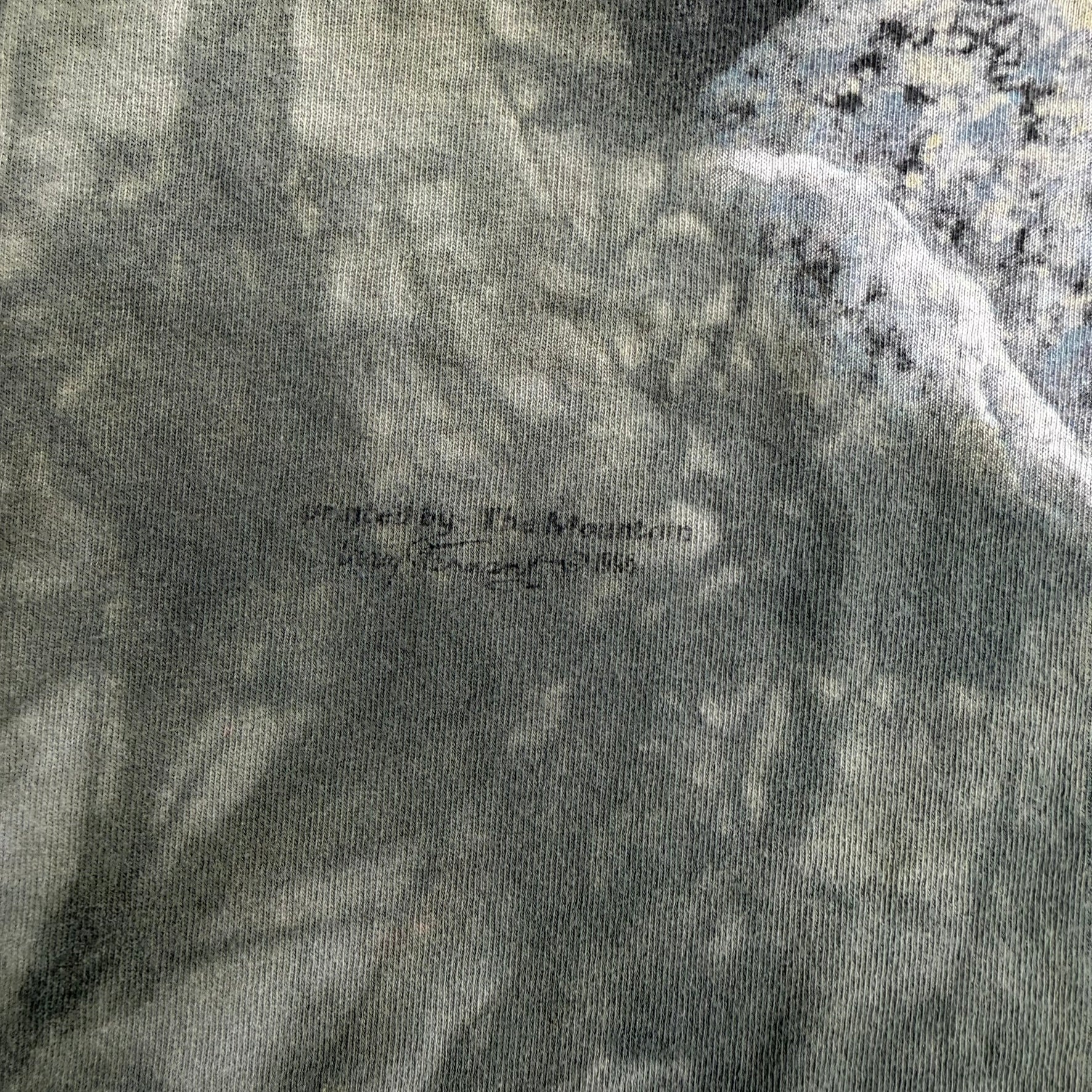 J- Vintage '96 The Mountain Robertson Trading Company Graphic Green Acid Wash Tee - 2XL