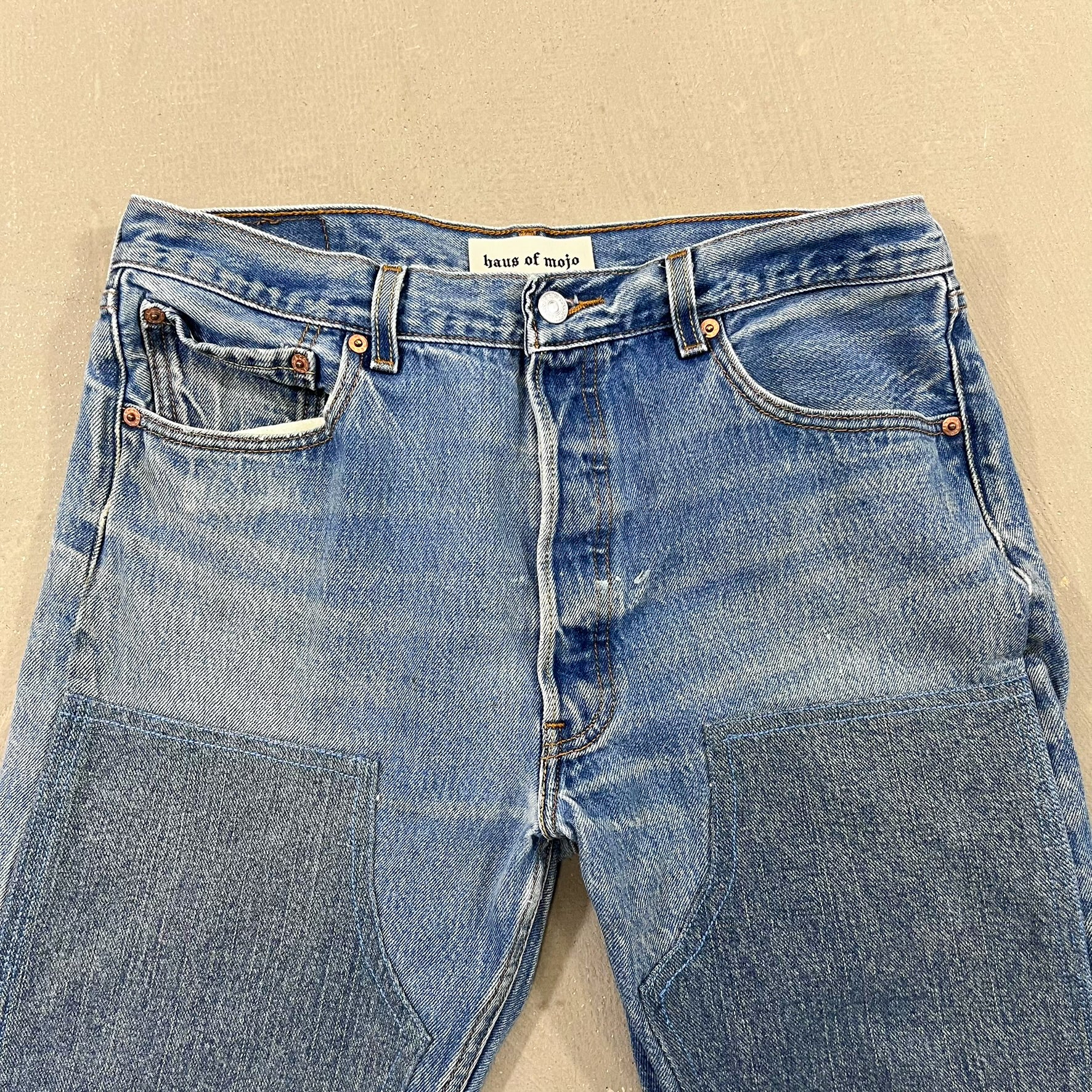 F- HOM Double Knees Levi's 501 XX Reworked Custom Jeans
