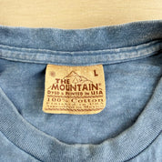J- Vintage '99 The Mountain Horses In Forest Graphic Blue Acid Wash Tee - L