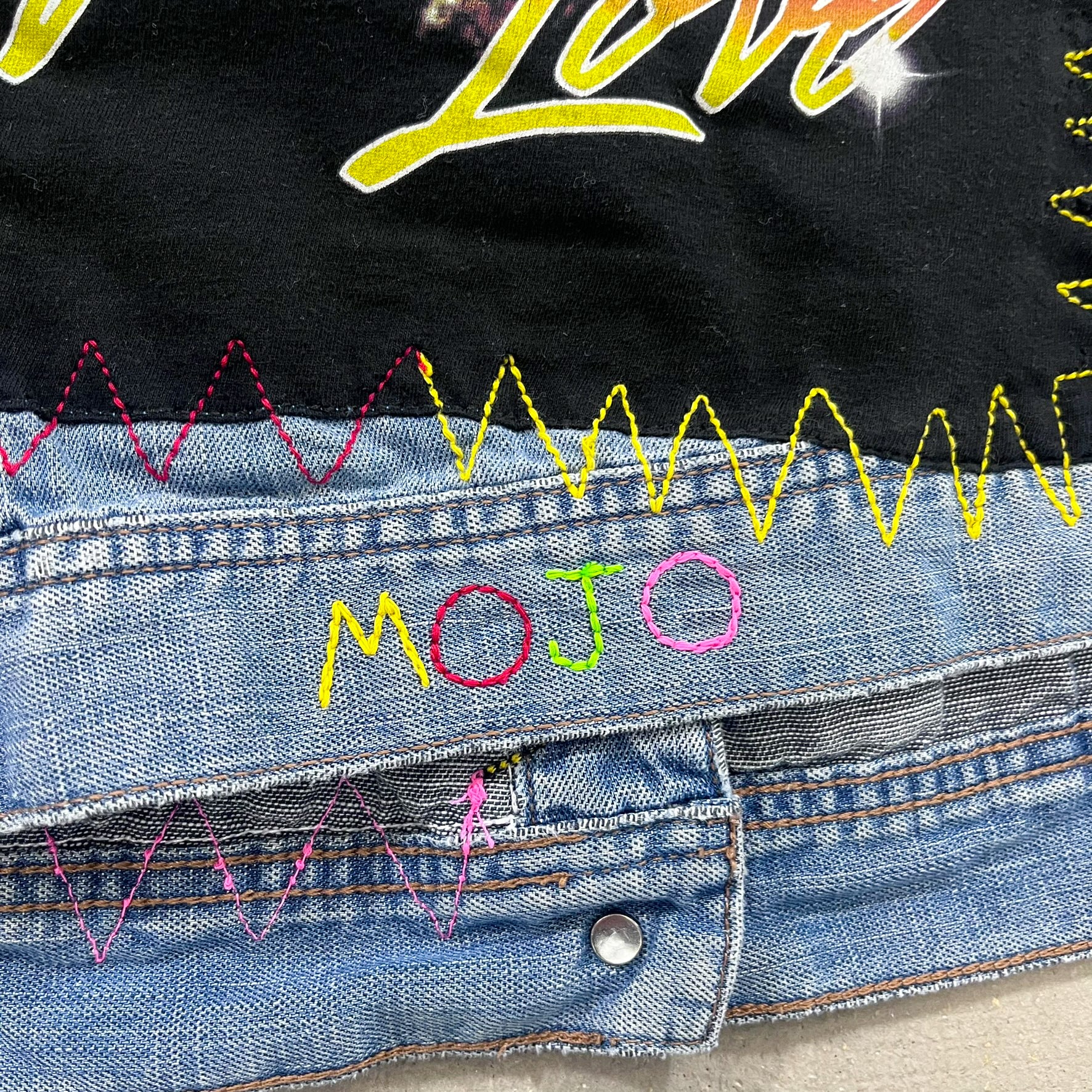 F- HOM Tupac Tommy Hilfiger Reworked Custom Denim Jackets