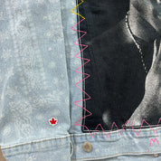 F- HOM Tupac Levi's Bandana Pattern Reworked Custom Denim Jackets
