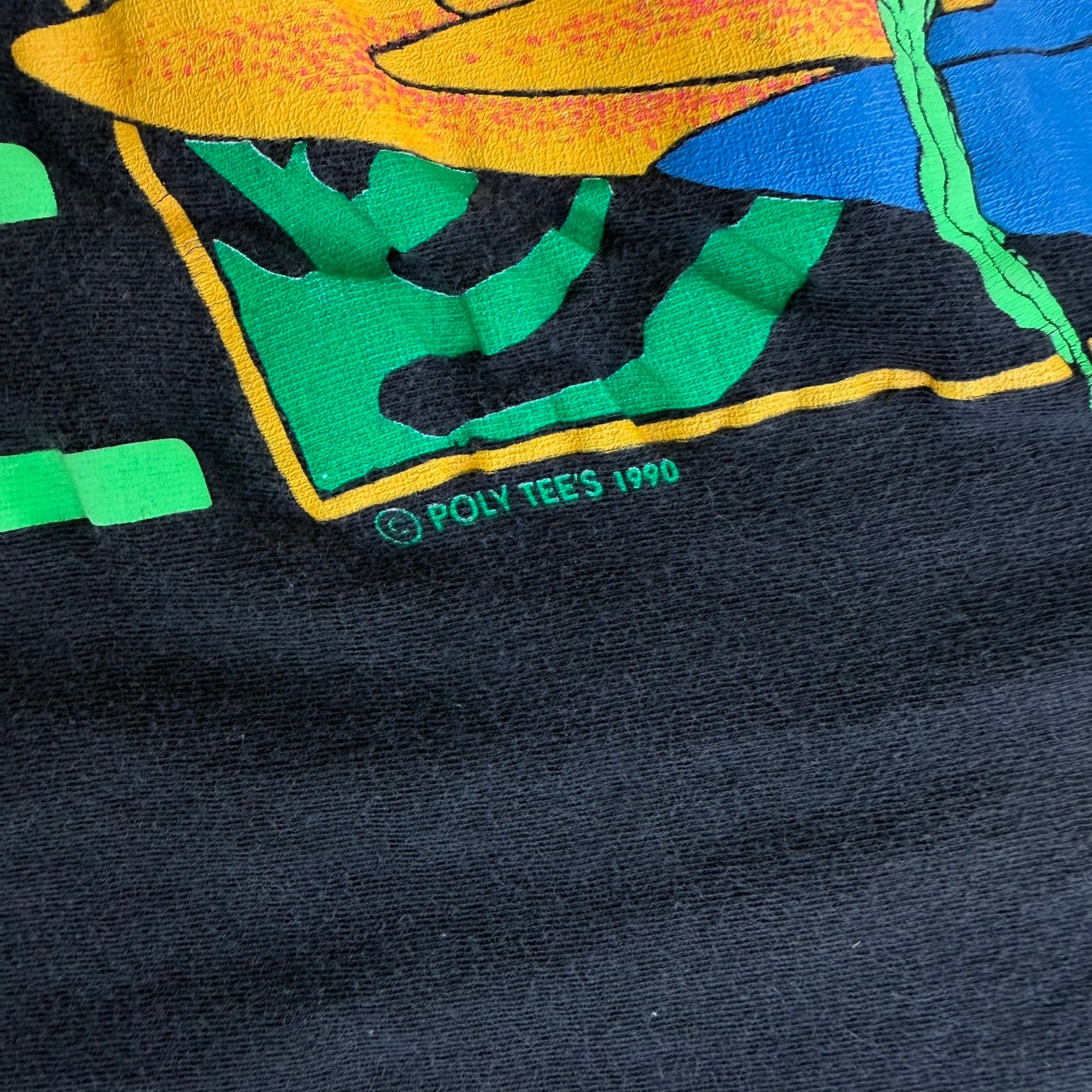 J- Vintage '90 Hawaii Parrot Text & Graphic Single Stitch Tee - 3XL