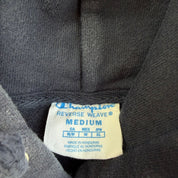 J- Vintage Champion Reverse Weave Trinity Hall College Text Hoodie - M
