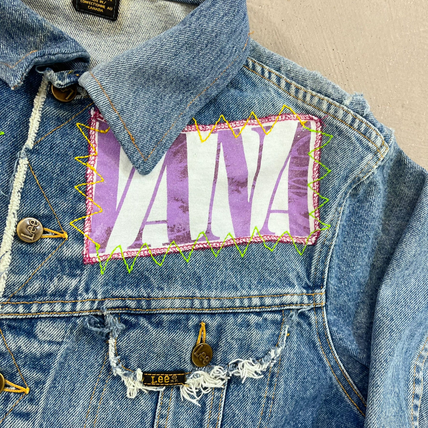 F- HOM Nirvana Lee Distressed Reworked Custom Denim Jackets