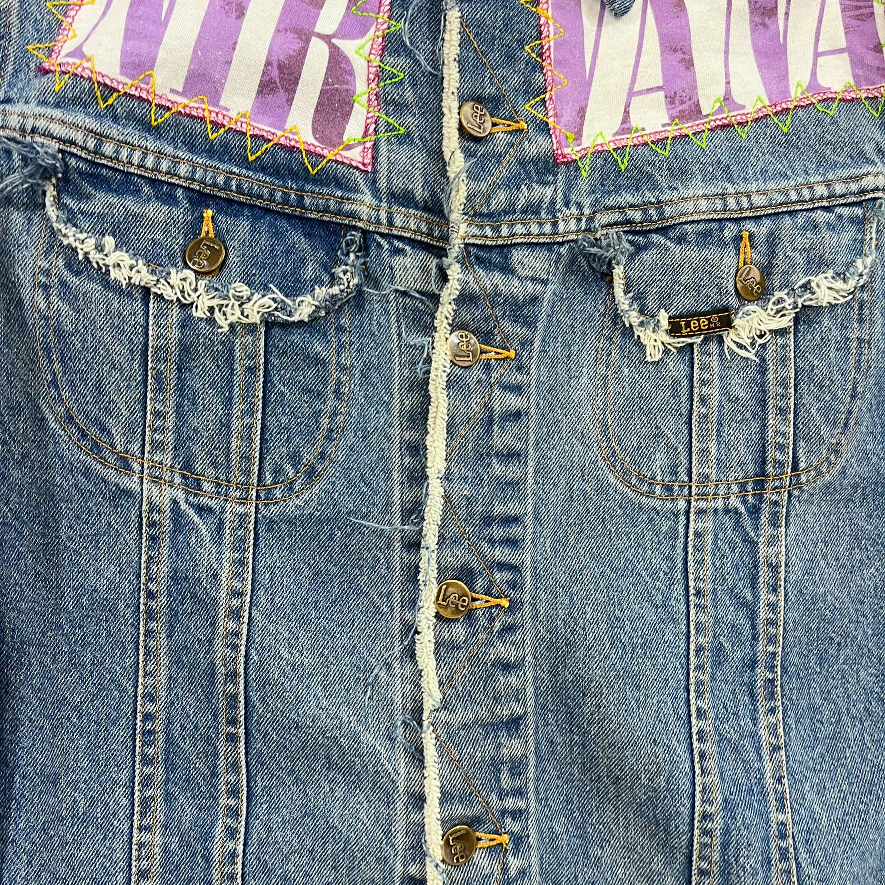 F- HOM Nirvana Lee Distressed Reworked Custom Denim Jackets