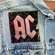 F- HOM AC/DC Levi's Reworked Custom Denim Vest