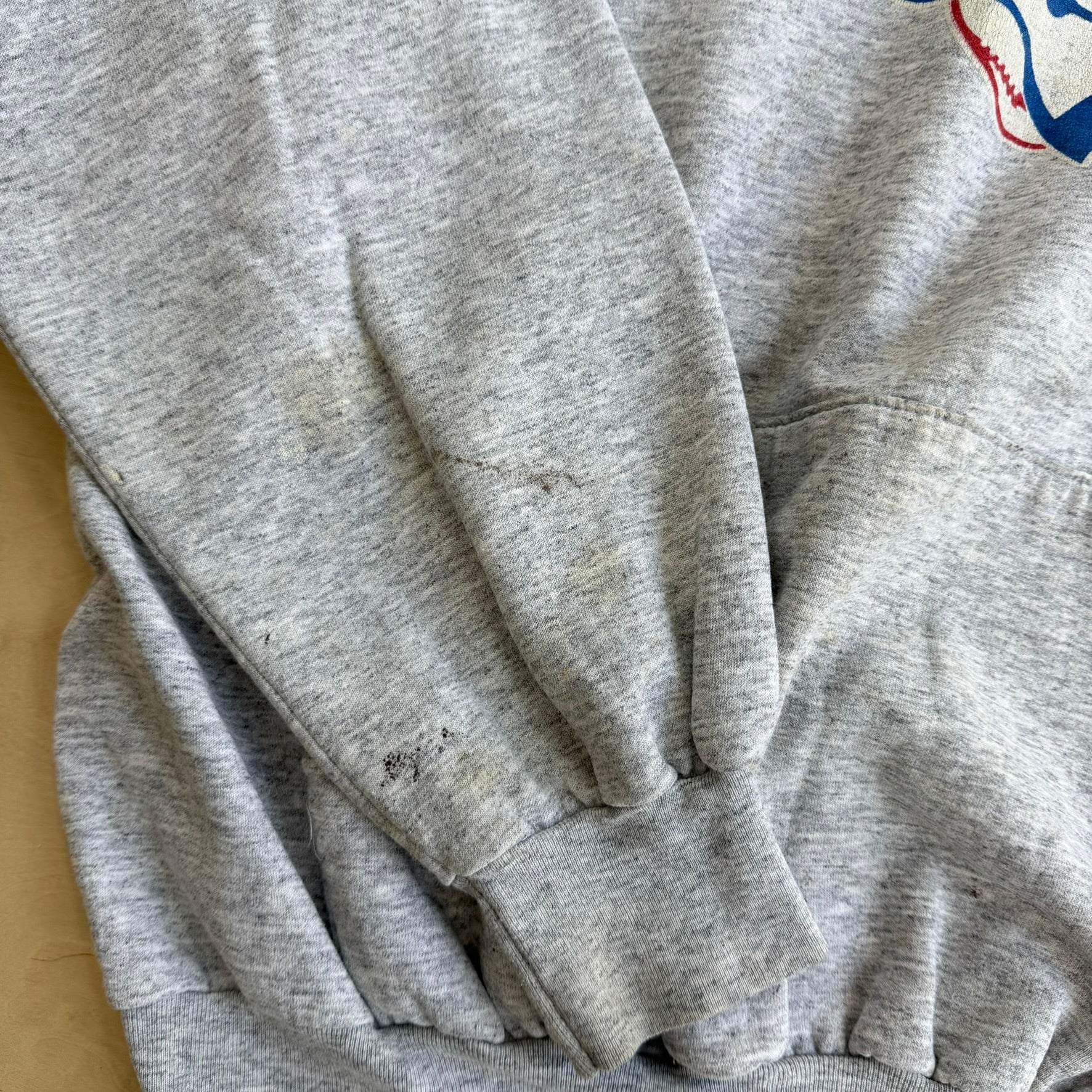 J- Vintage '92 Toronto Blue Jays Logo & Text Made In Canada Hoodie - XL
