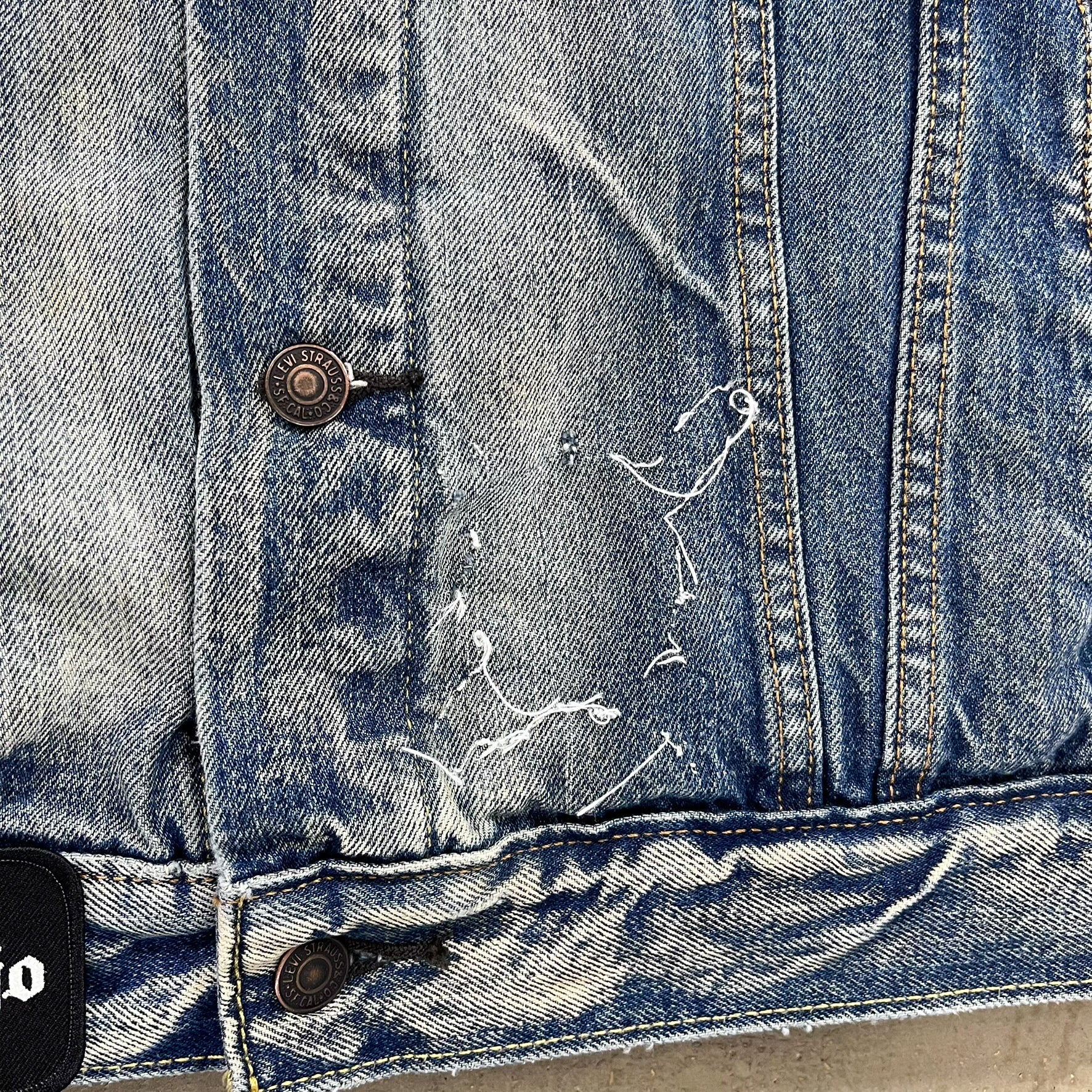 F- HOM Metallica Levi's Reworked Custom Denim Vest