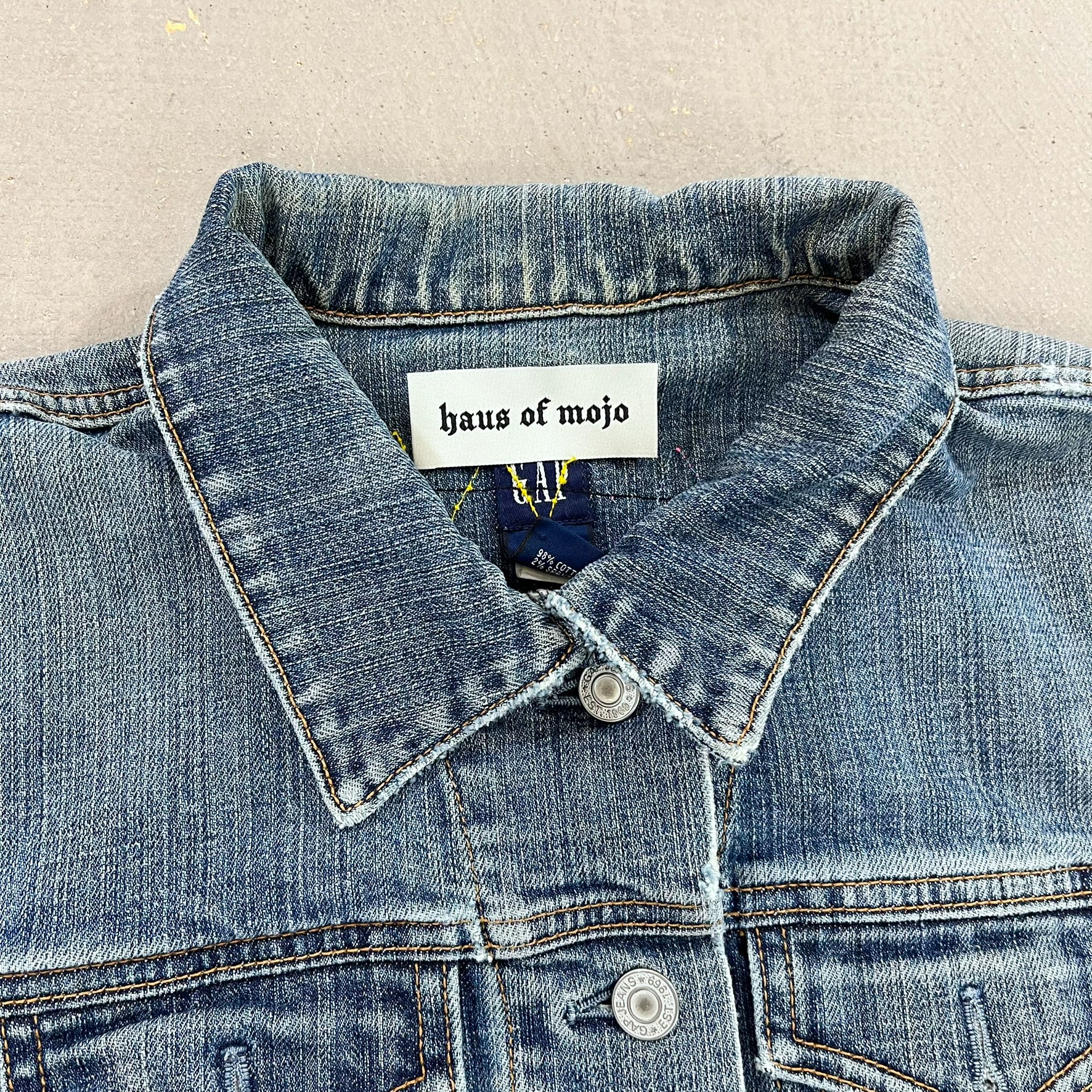 F- HOM AC/DC GAP Reworked Custom Denim Jackets