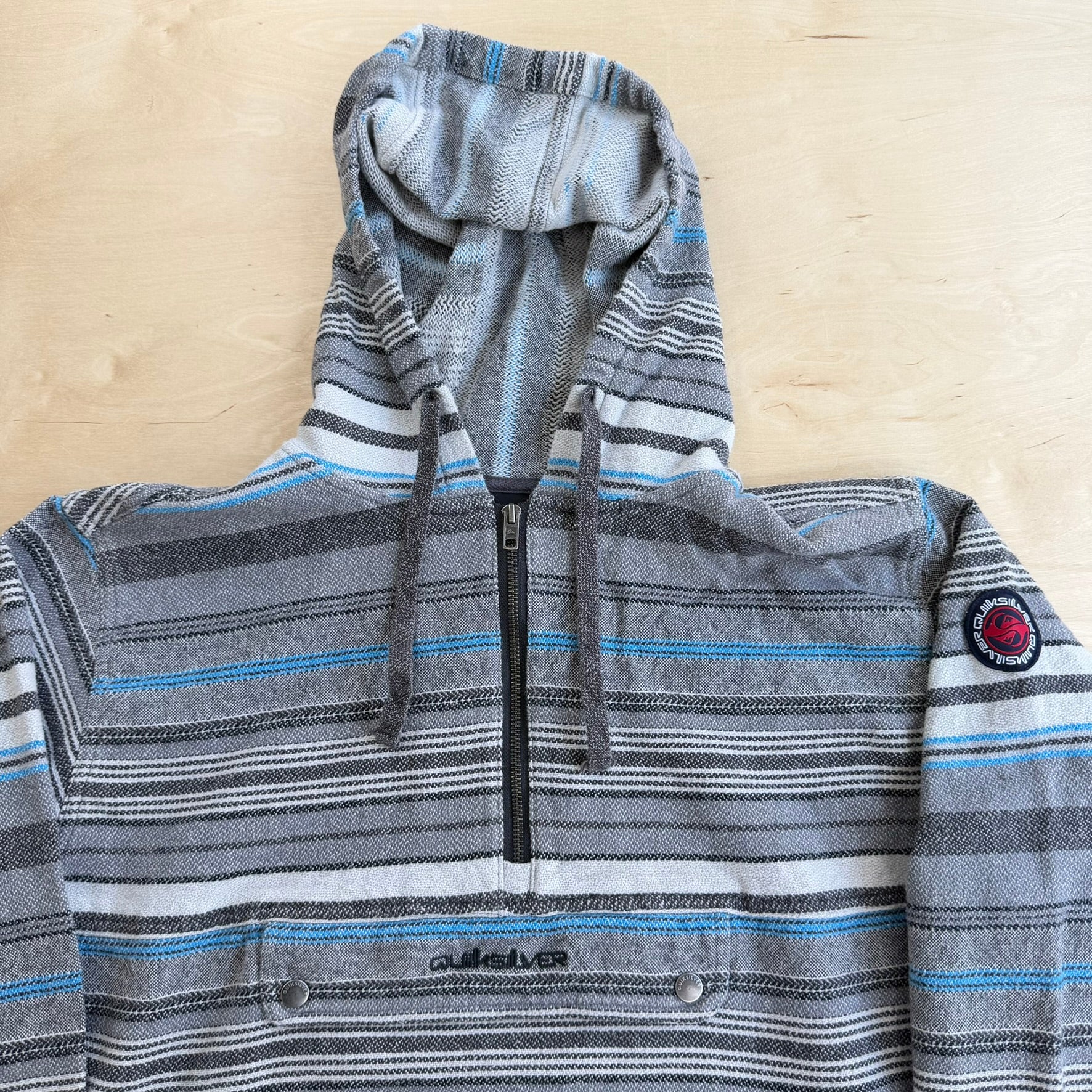 J- Vintage Quicksilver Quarter Zip Anorak Pullover Hoodie - S